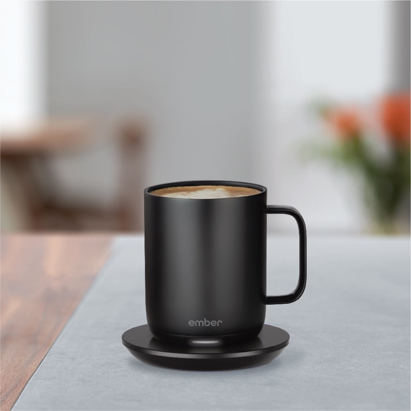 Ember Temperature Control Smart Mug 2, 10 Oz, App-Controlled Heated Coffee Mug with 80 Min Battery Life and Improved Design, Black