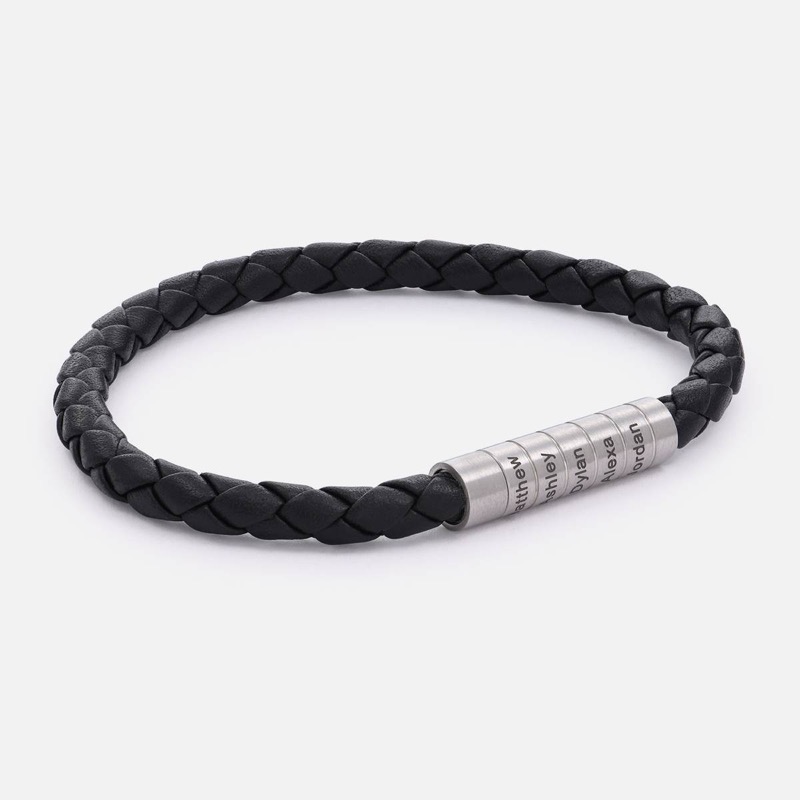 Novgarden Mens Bracelets with Engraved Beads